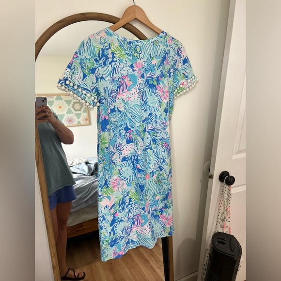Lily Pulitzer Lissie Dress in Coastal Blue Lion Women’s Small - Picture 5 of 6